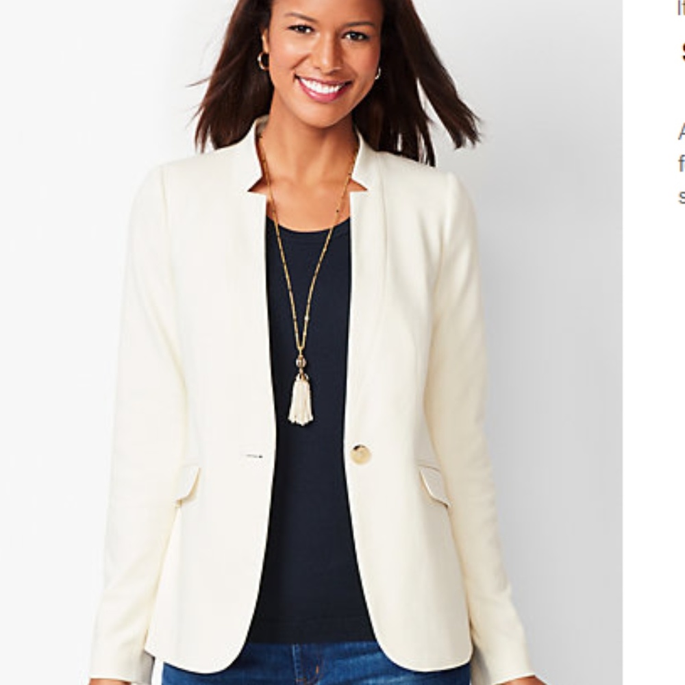 Tan Talbots Perfect Ponte Blazer
